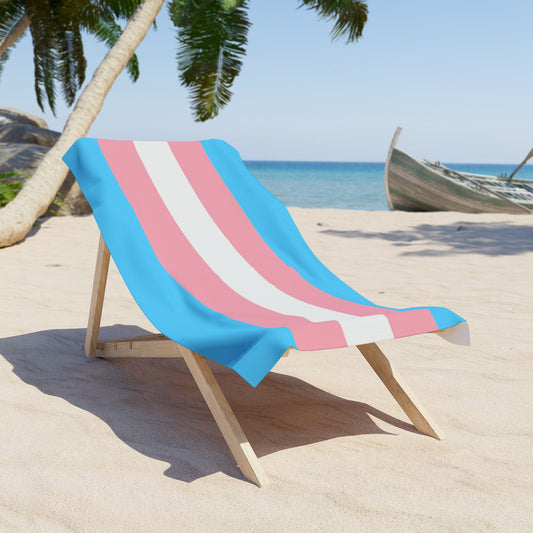 Transgender Pride Flag Beach Towel