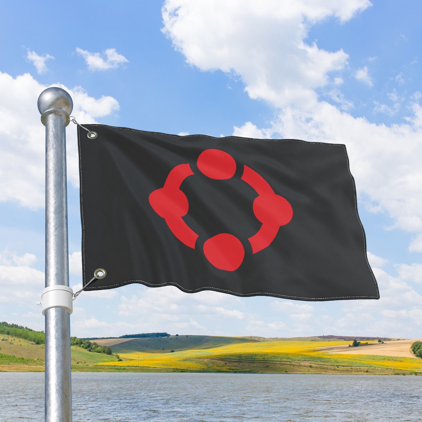 Fetish Black Pride Flag with Grommets