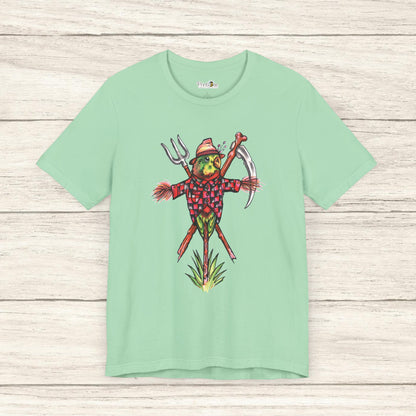 Scarecrow Lovebird, Hand-Drawn & Hand-Colored Tee