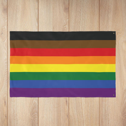 Philadelphia Philly Rainbow Pride Double-Sided Flag with Grommets