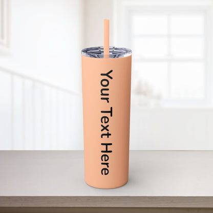 Custom 20oz Skinny Tumbler with Straw