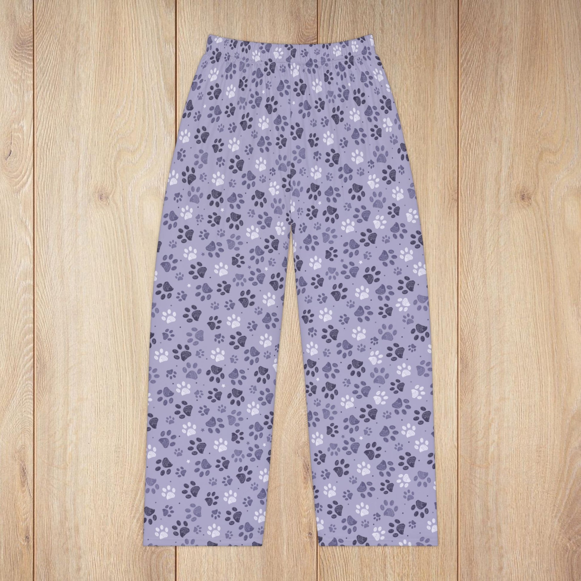 Women’s Lavender Paw Prints Pajama Pants