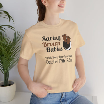 Quietly United in Loss Together Non-Profit / Saving Brown Babies Charity Tee, Pregnancy & Infant Loss Awareness