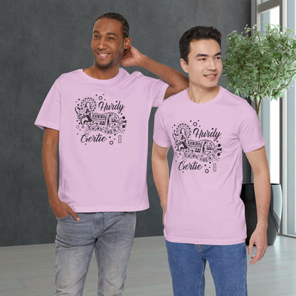 Hurdy Gertie Tee, Frenchton Dog Line Art Shirt