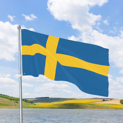 Sweden Flag with Grommets
