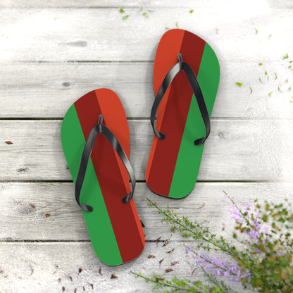 XL Black sole Ideromantic Pride Flip Flops