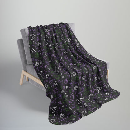 Genderqueer Pride Halloween Fleece Sherpa Blanket