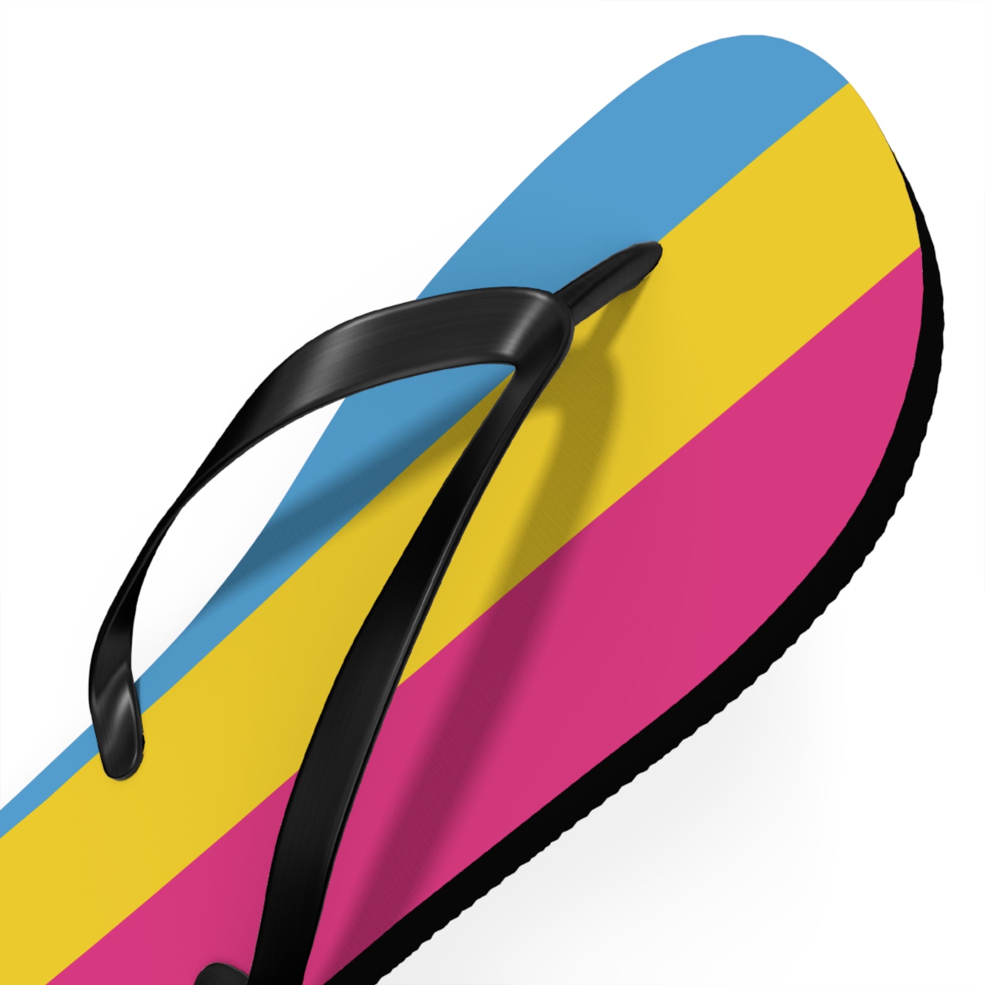 Pansexual Pride Flip Flops