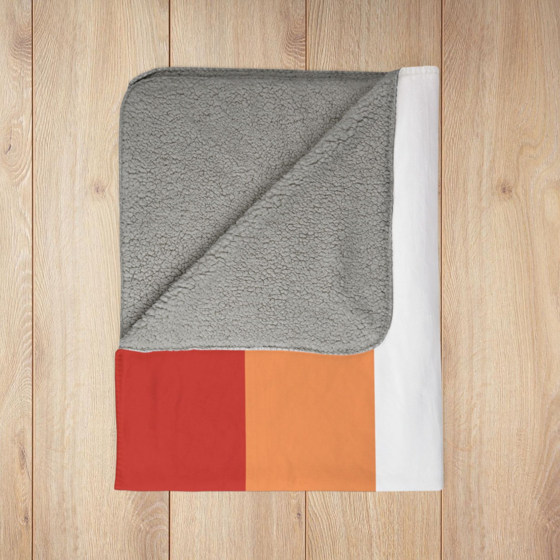 Lesbian Sunset Pride Flag Fleece Sherpa Blanket