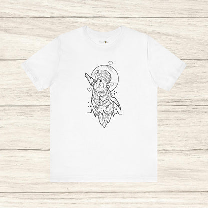 Bride of Frankenstein Lovebird, Line Art Tee