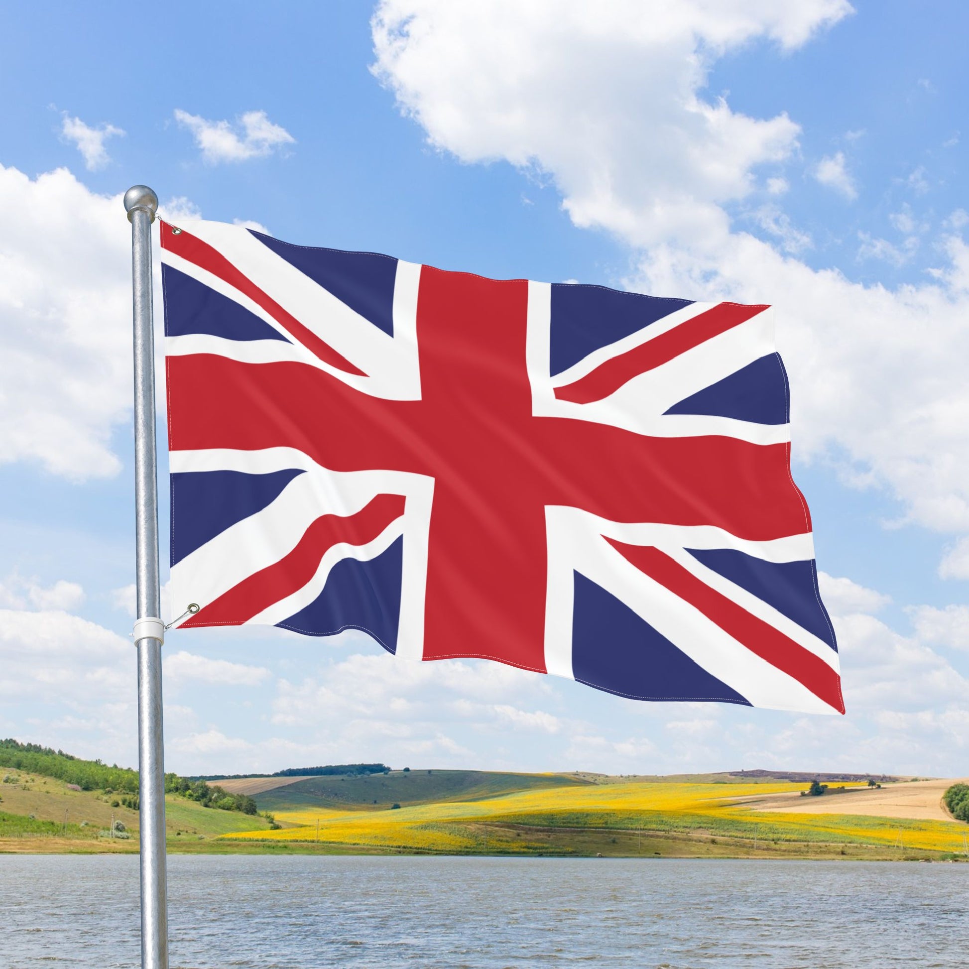 United Kingdom Flag with Grommets