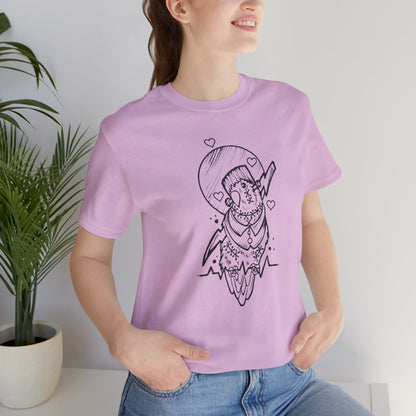 Frankenstein Lovebird, Line Art Tee