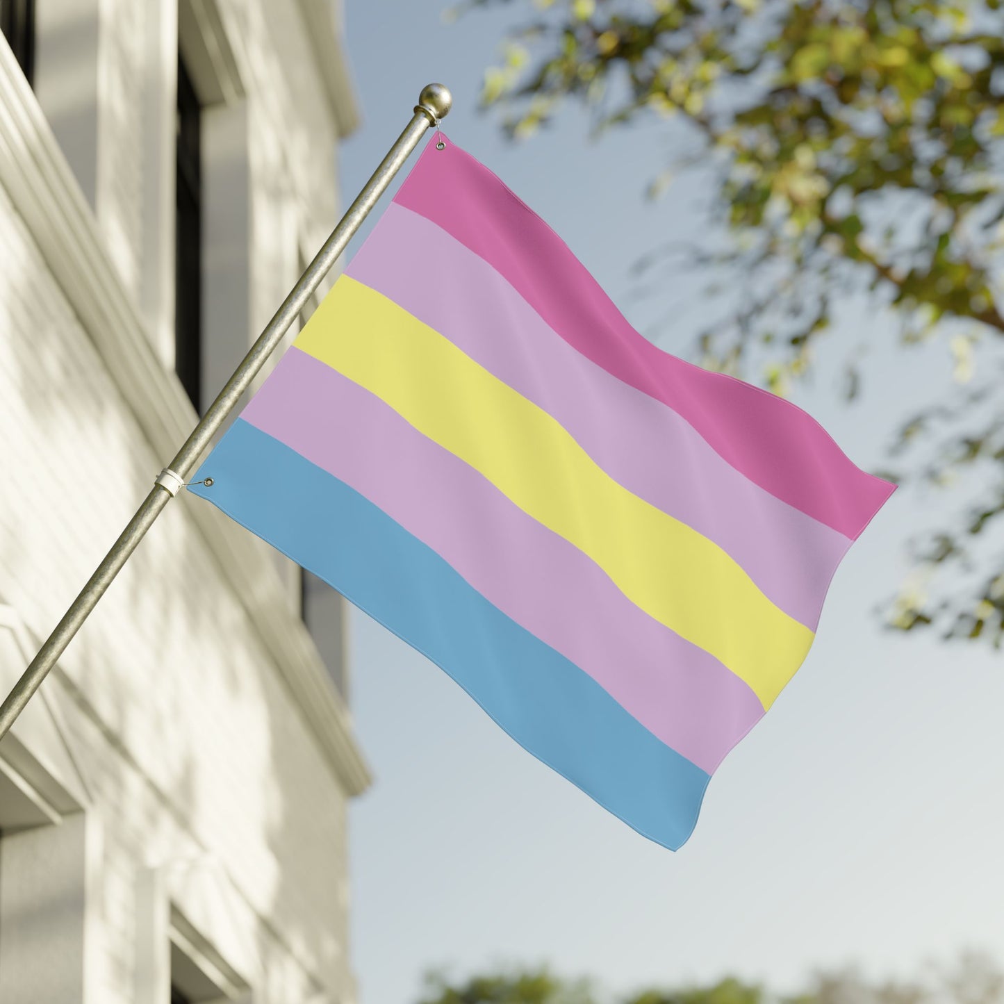 30'' × 40'' Aporagender Double-Sided Pride Flag with Grommets