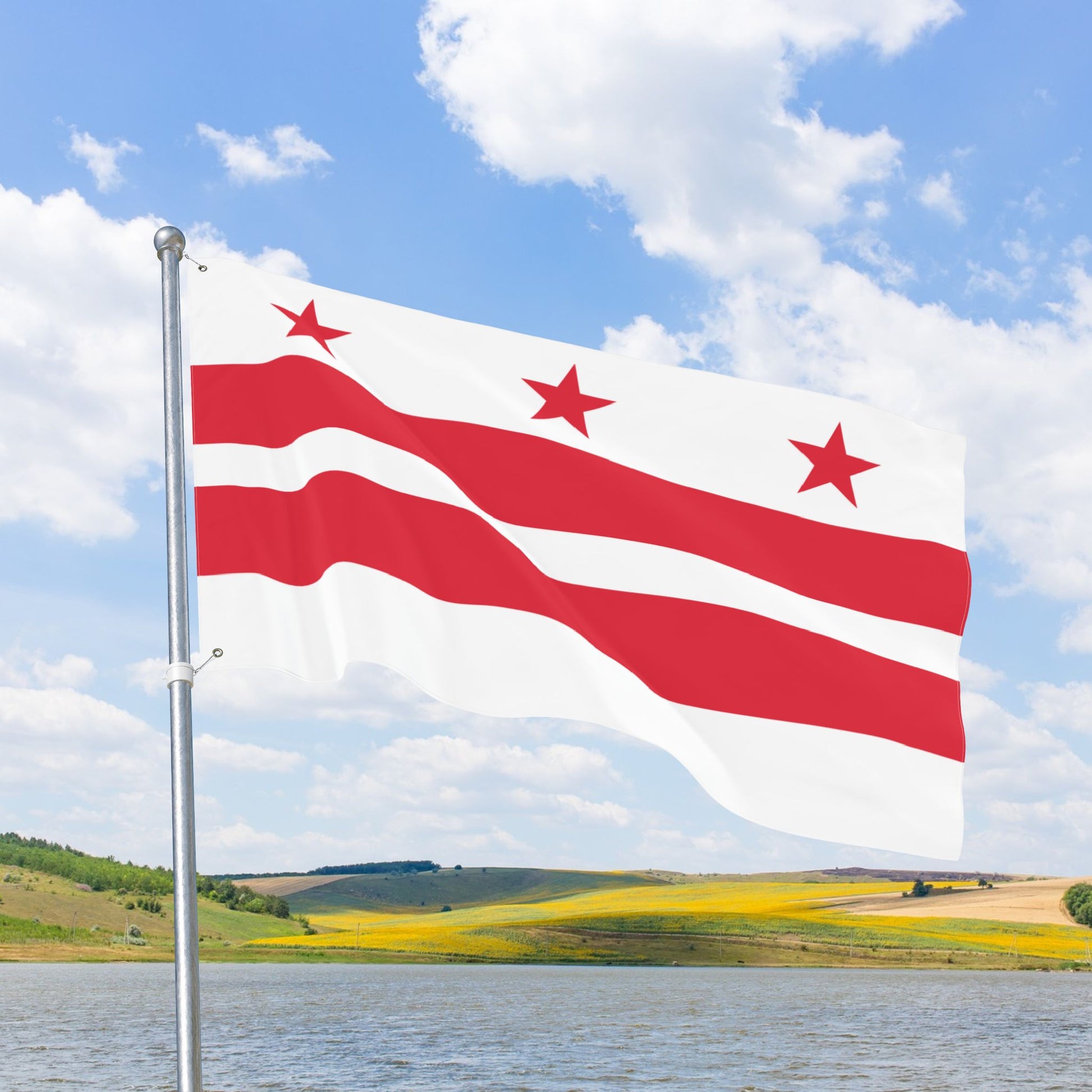 Washington, D.C. DC Double-Sided Flag with Grommets