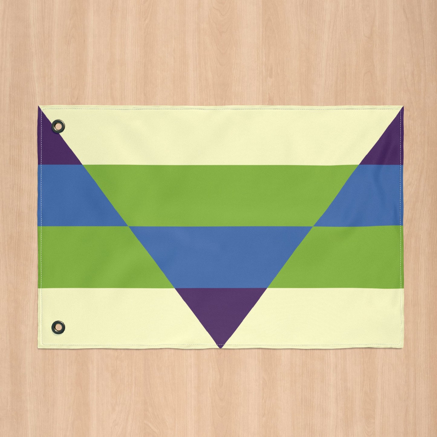 Aegoplatonic Cream Pride Flag with Grommets