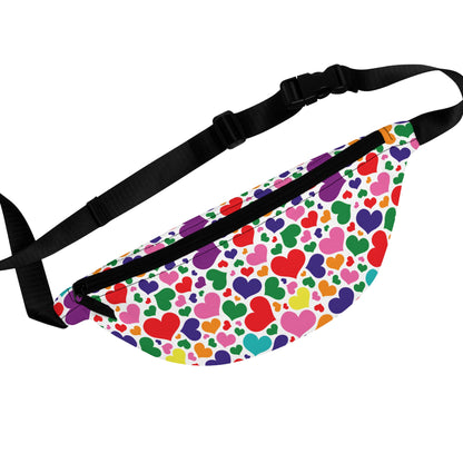 Gilbert Baker Rainbow Pride Hearts Fanny Pack
