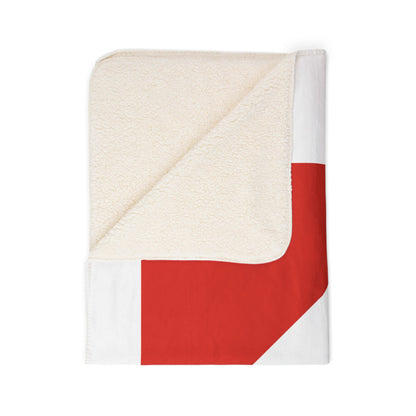 AMC Logo White Fleece Sherpa Blanket