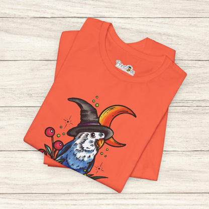 Lovebird Witch, Hand-Drawn & Hand-Colored Tee