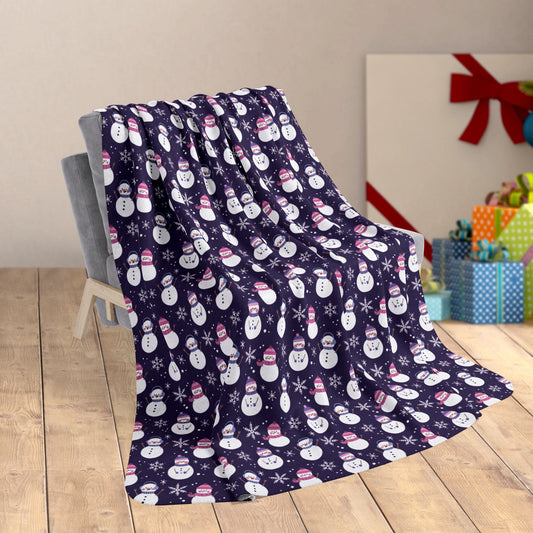 60" × 80" Omnisexual Pride Snowman Fleece Sherpa Blanket