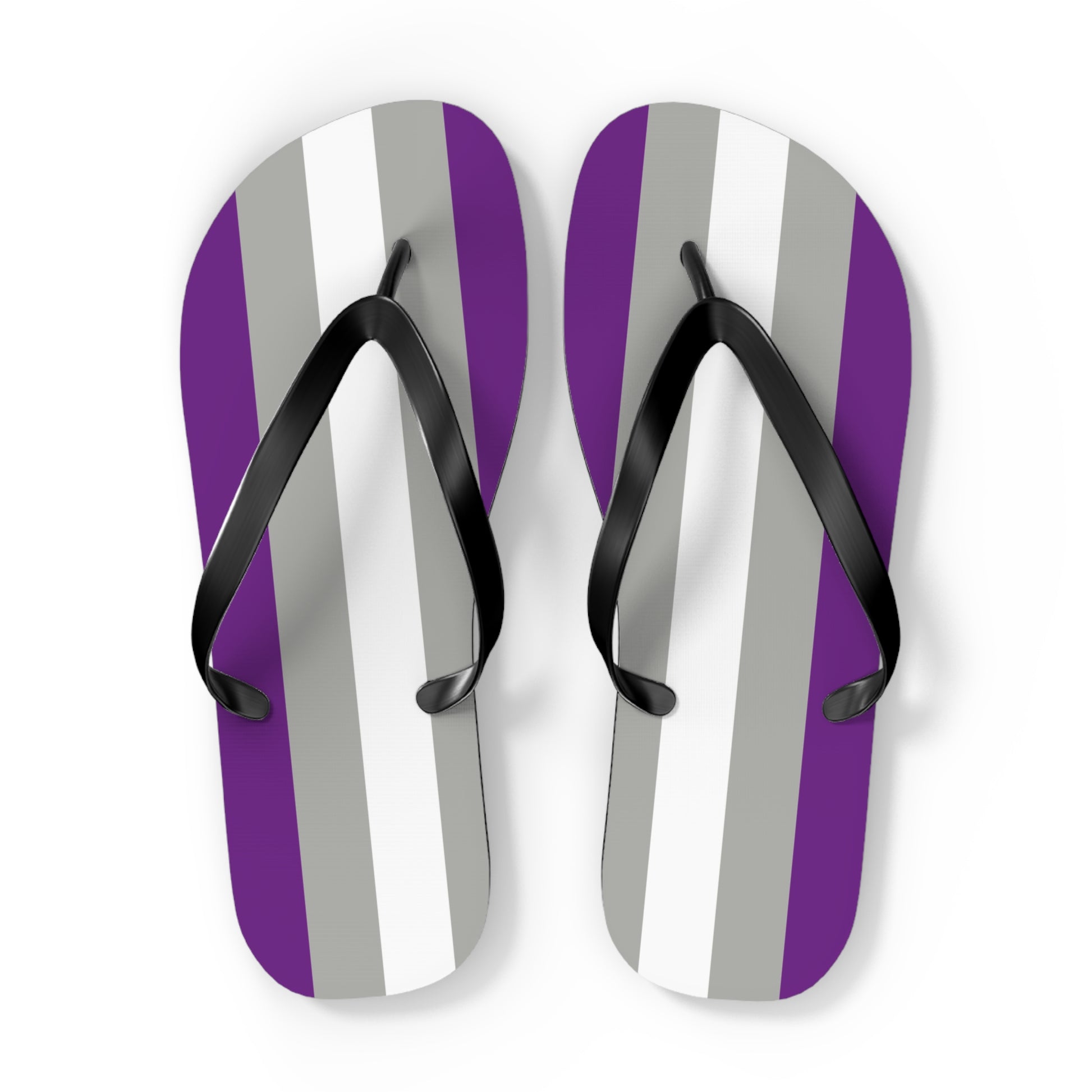 Greysexual Pride Flip Flops