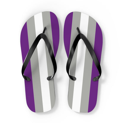 Greysexual Pride Flip Flops