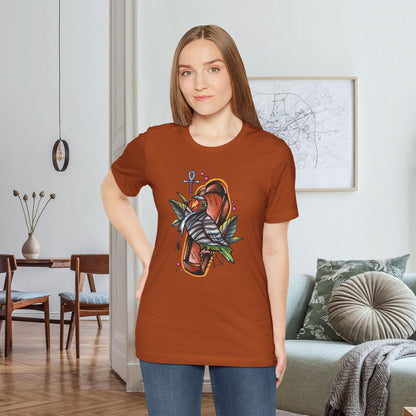 Mummy Lovebird Hand-Drawn & Hand-Colored Tee