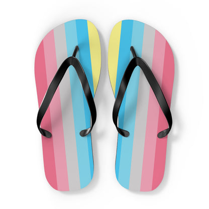 Genderflux Pride Flip Flops