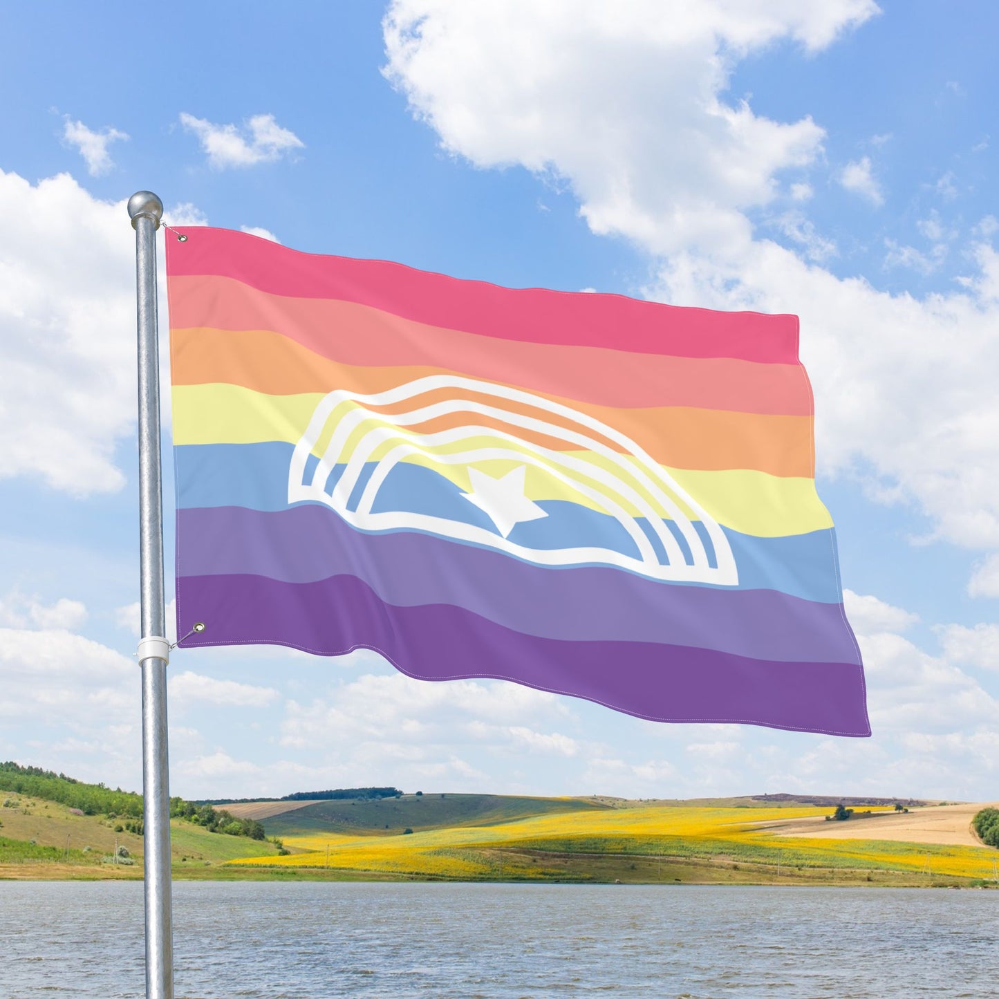 Xenogender Pride Flag with Grommets