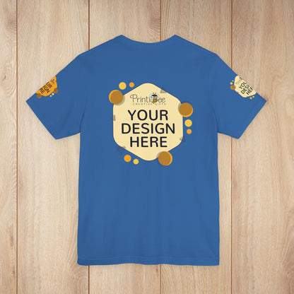 Custom Blue & Teal Tees for BELLA+CANVAS® 3001