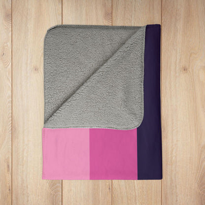 Fleece Sherpa Omnisexual Pride Flag Blanket