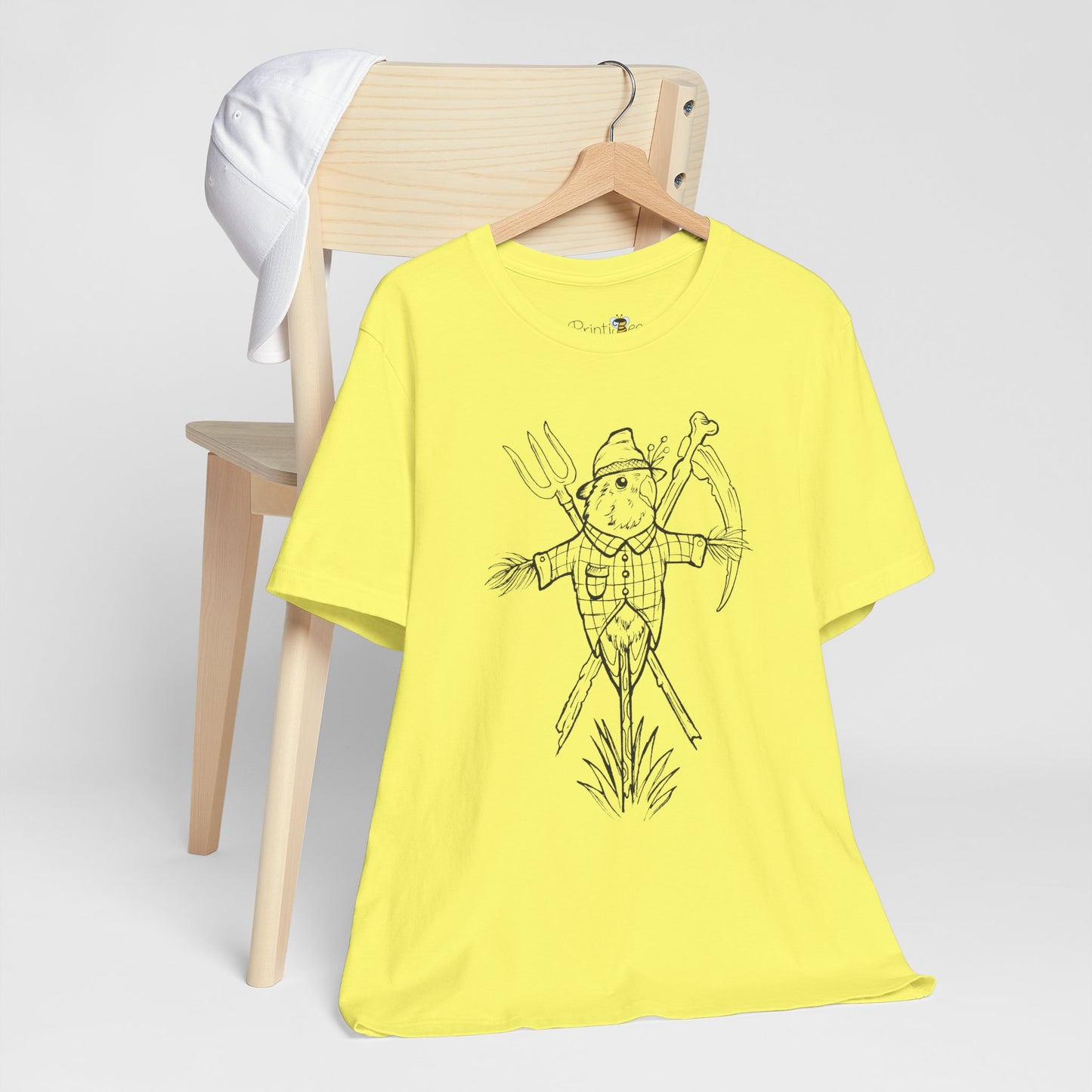 Scarecrow Lovebird, Line Art Tee