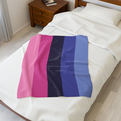 Omnisexual Pride Flag Velveteen Plush Blanket