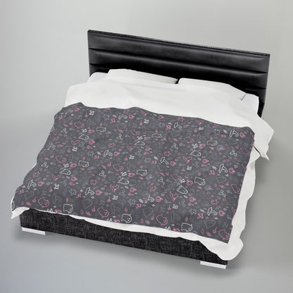 Cupiosexual Pride Halloween Velveteen Plush Blanket