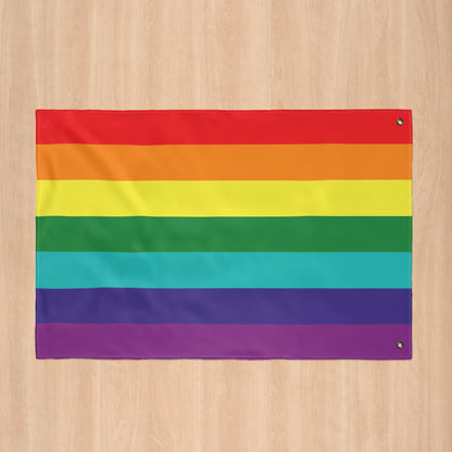 Rainbow Pride 7-Stripe with Grommets