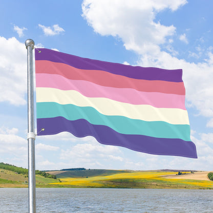 Aurora Lesboy Pride Flag with Grommets