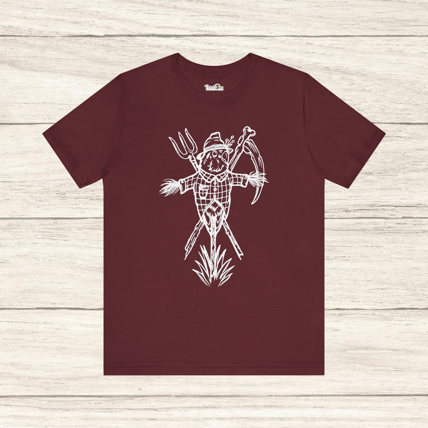 Scarecrow Lovebird, Line Art Tee