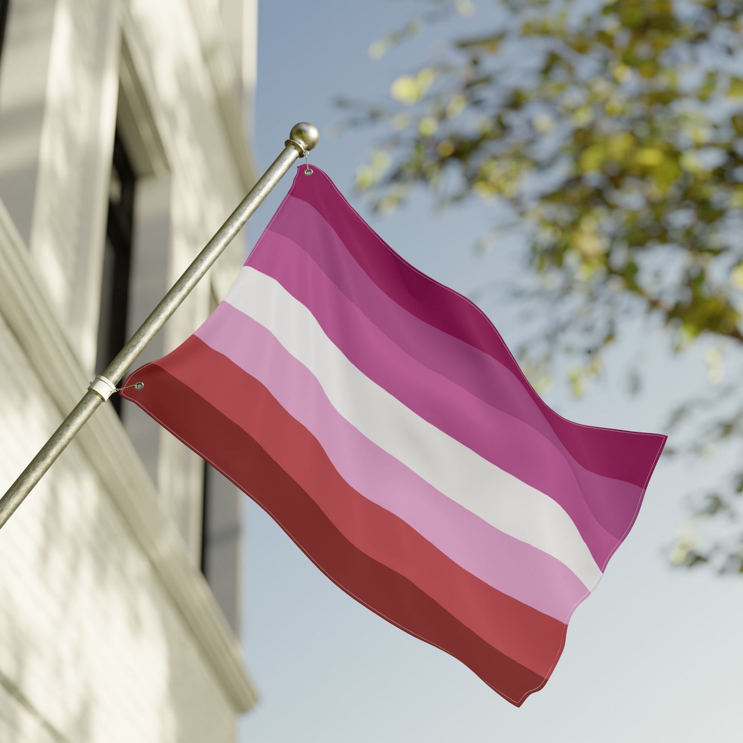 24'' × 36'' Lesbian Pink Pride Flag with Grommets