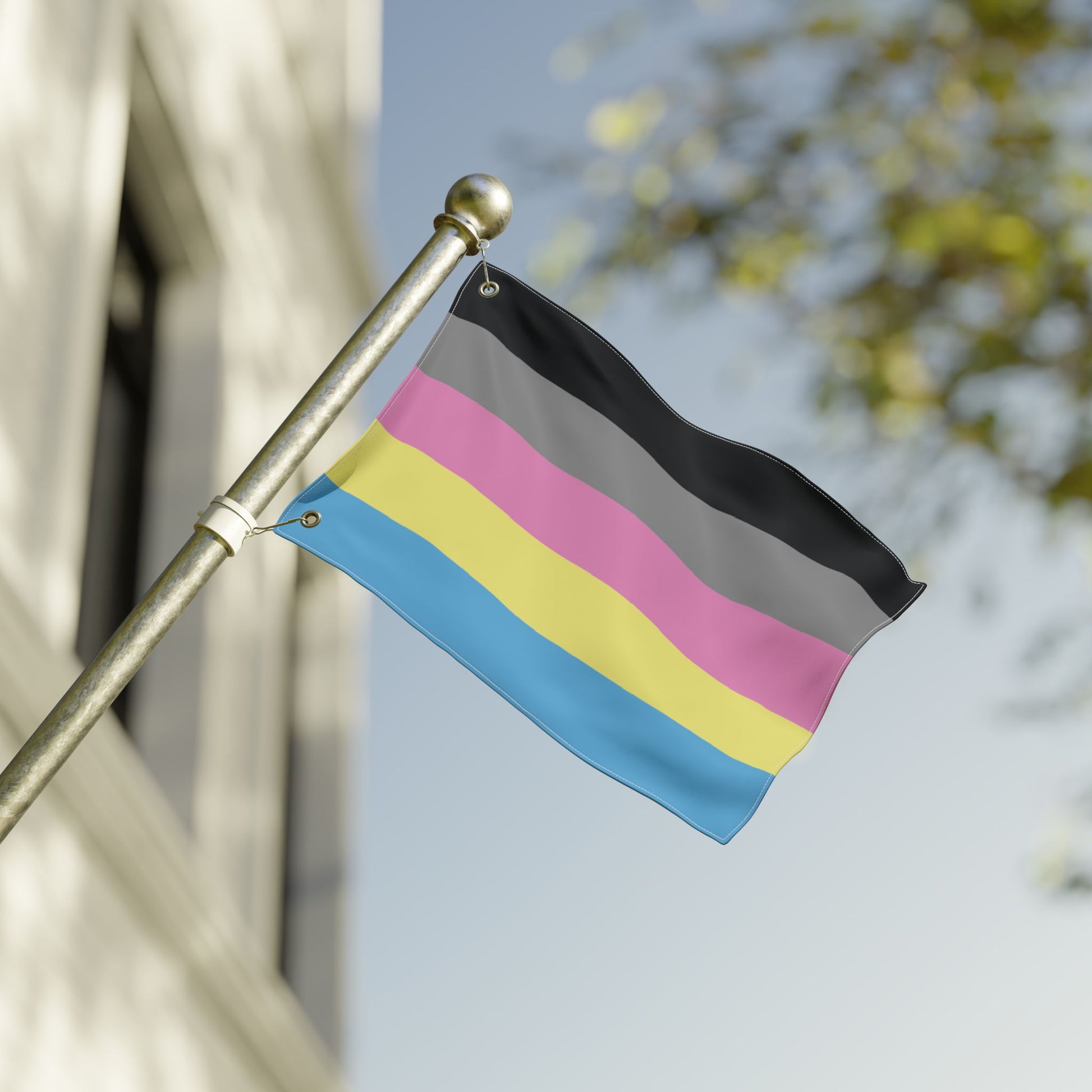 12'' × 18'' Polygender Double-Sided Pride Flag with Grommets