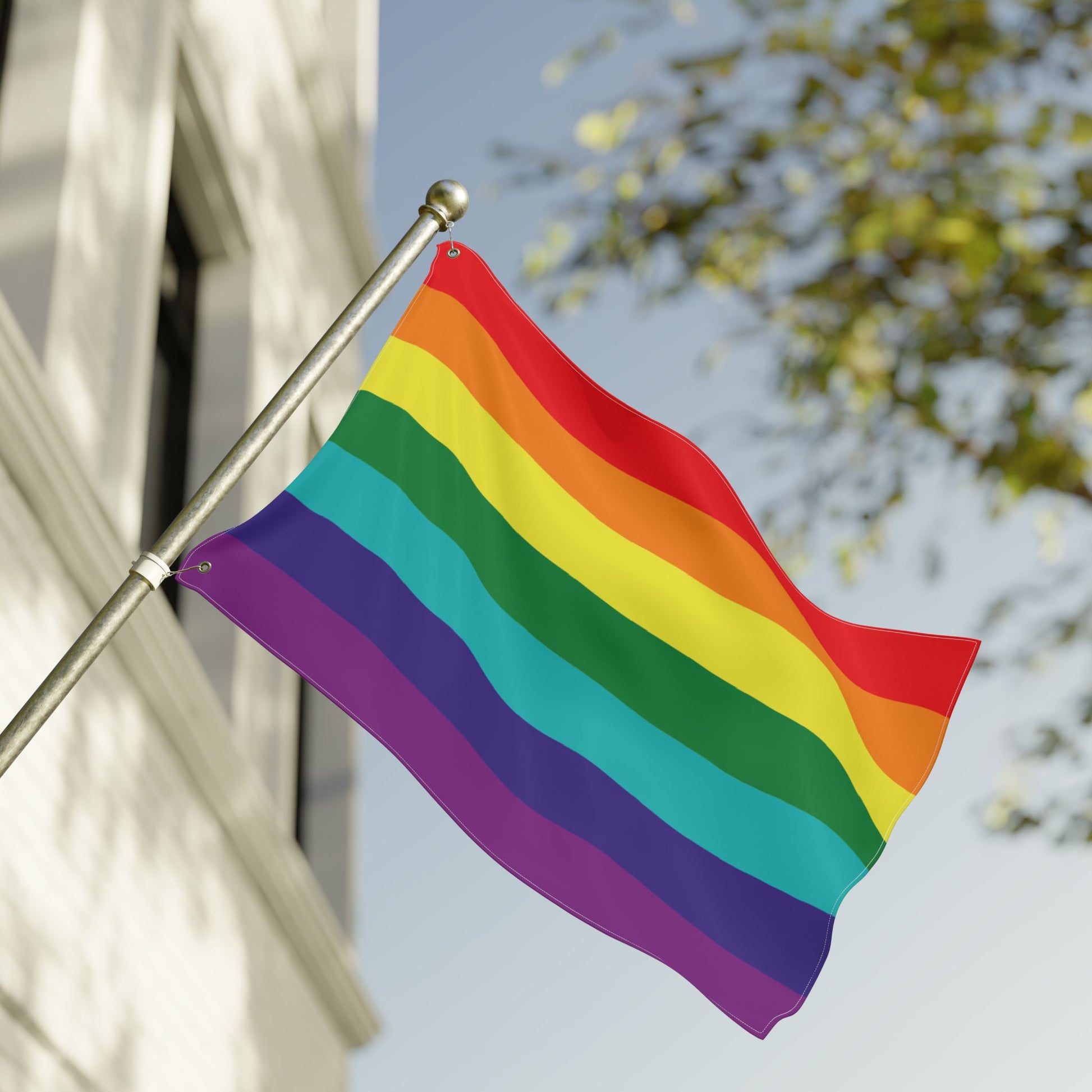 24'' × 36'' Rainbow Pride 7-Stripe with Grommets