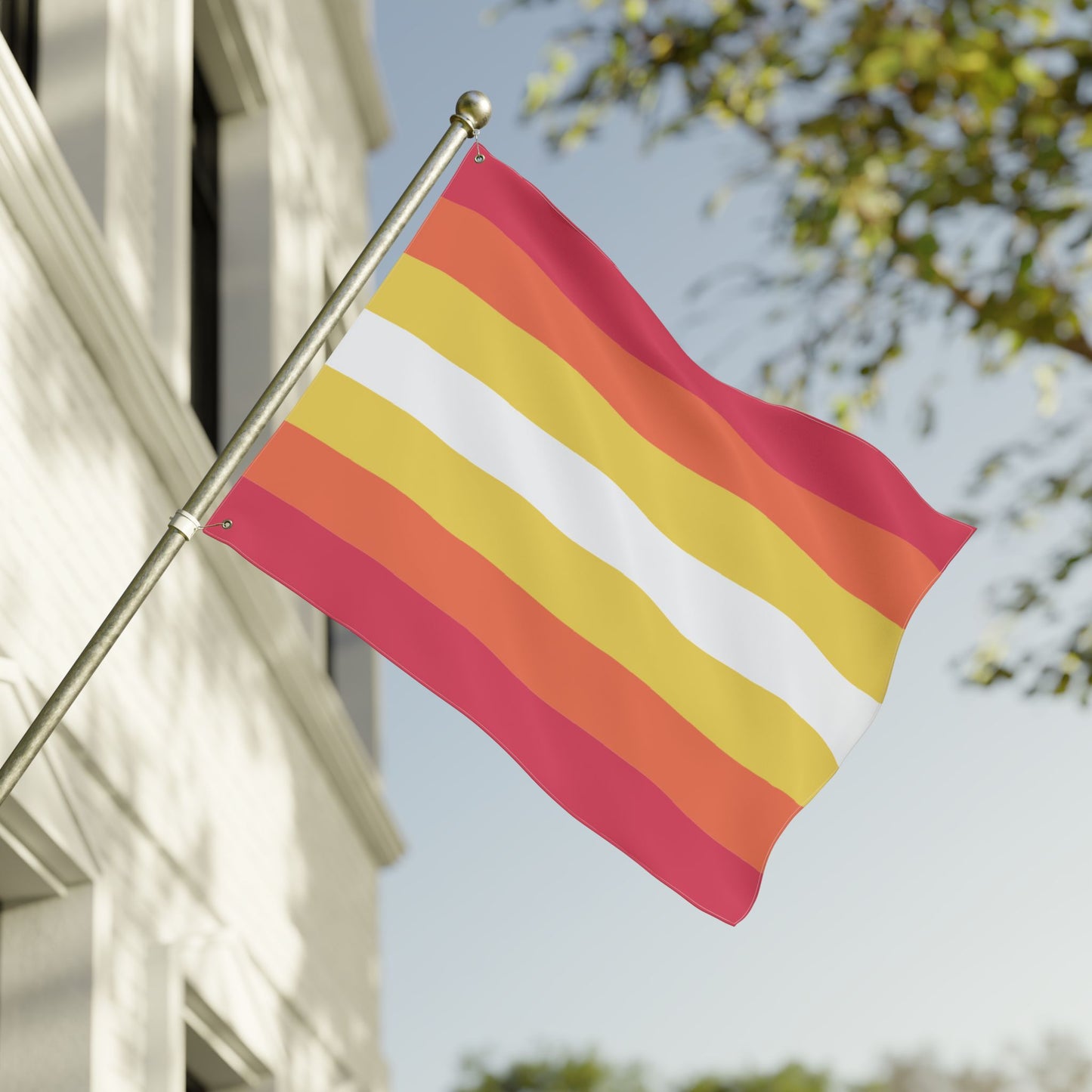 30'' × 40'' Non-Binary Girl Pride Flag with Grommets