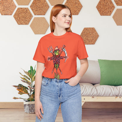 Scarecrow Lovebird, Hand-Drawn & Hand-Colored Tee