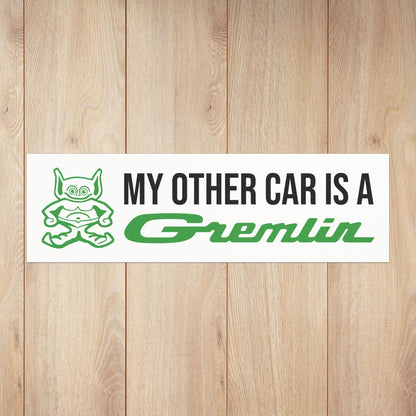 My Other Car is an Gremlin, AMC Mascot Logos Custom Car Magnet