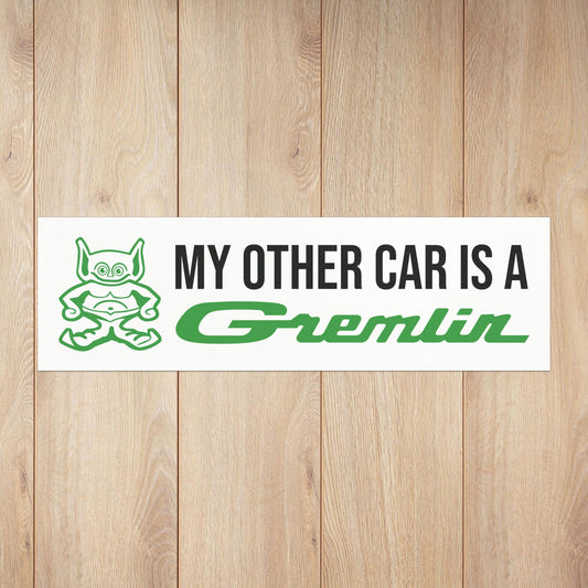 My Other Car is an Gremlin, AMC Mascot Logos Custom Car Magnet