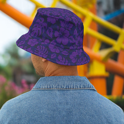 Purple Tropical Bucket Hat • Irvine Ondrey Engineering