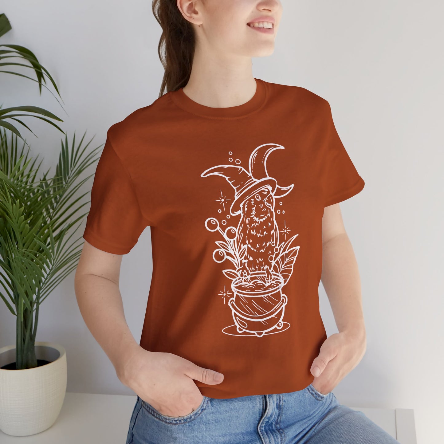 Witches' Brew Lovebird, Line Art Tee