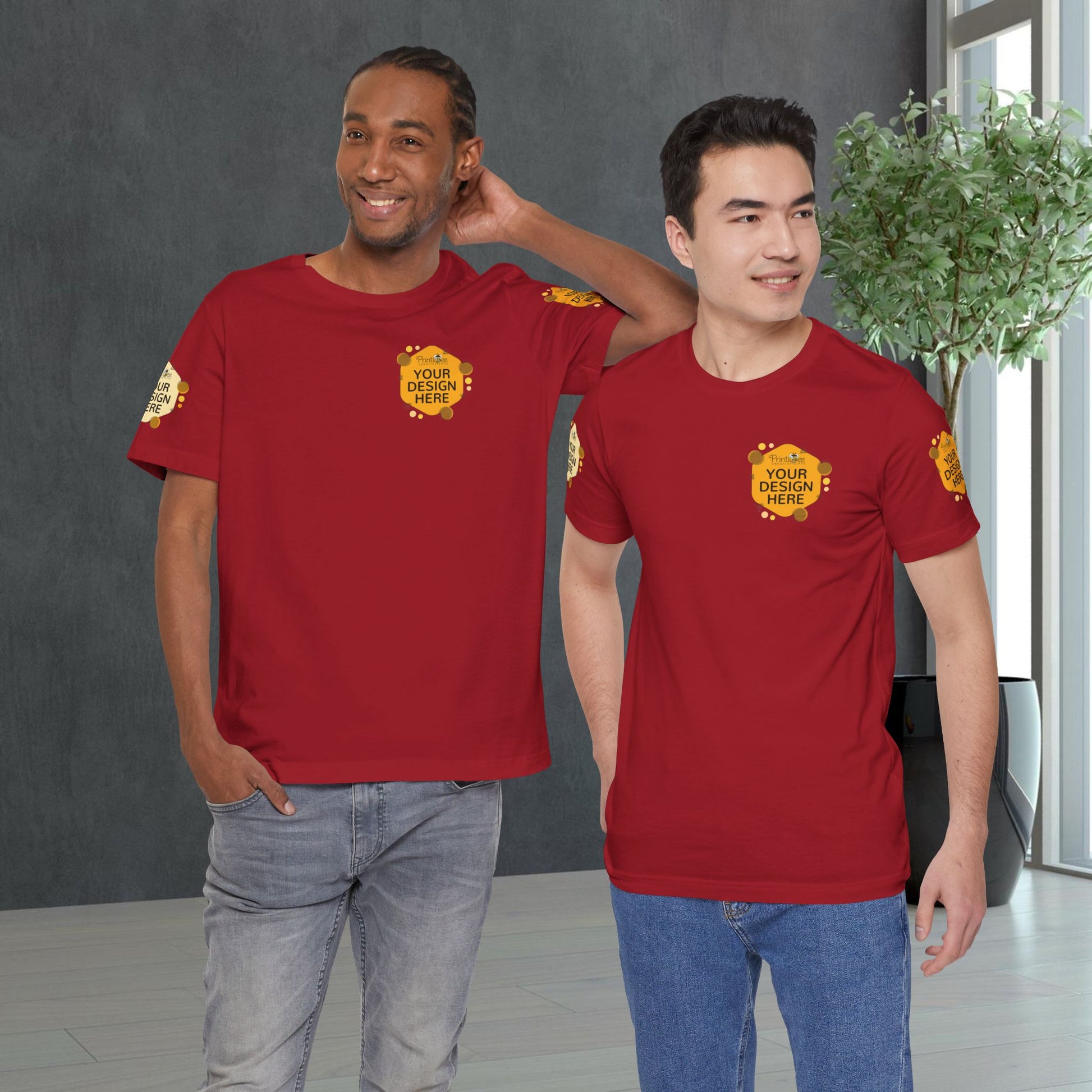 Custom Reds, Browns & Cream Tees for BELLA+CANVAS® 3001