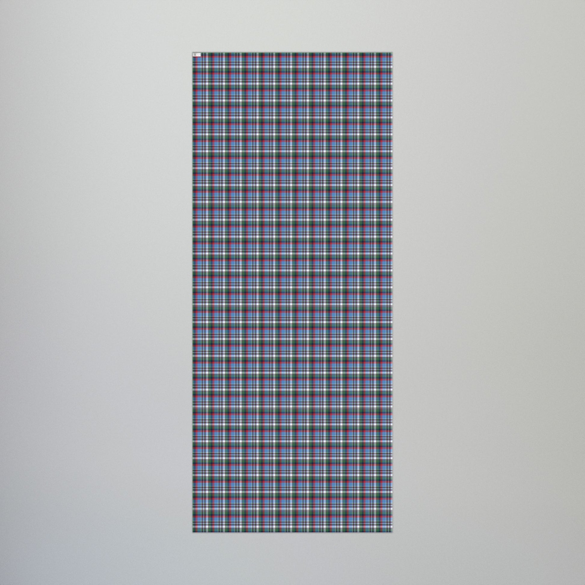 Christmas Navy & Light Blue Nashville TN Plaid Gift Wrapping Paper Roll