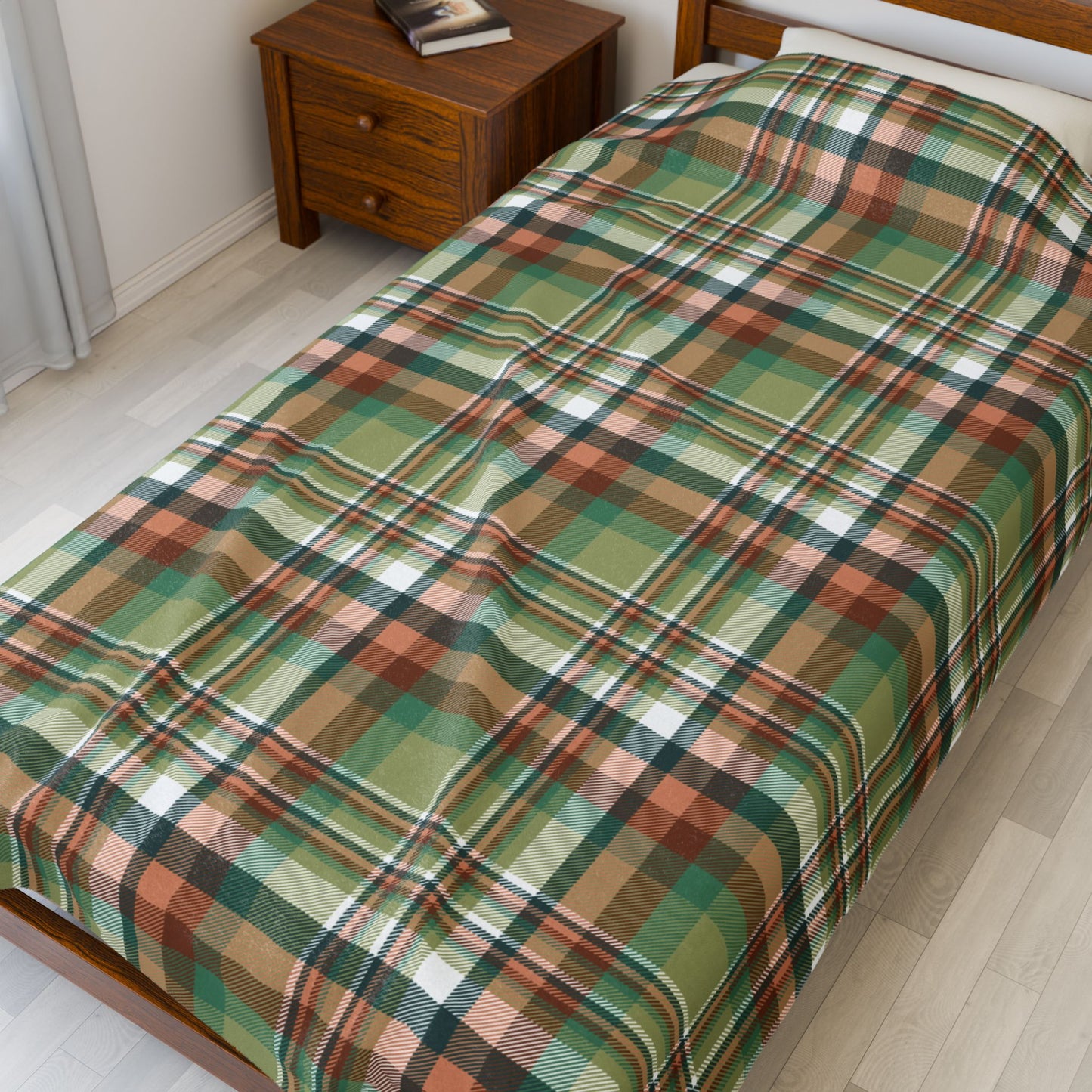 Nebulasexual Pride Plaid Velveteen Plush Blanket