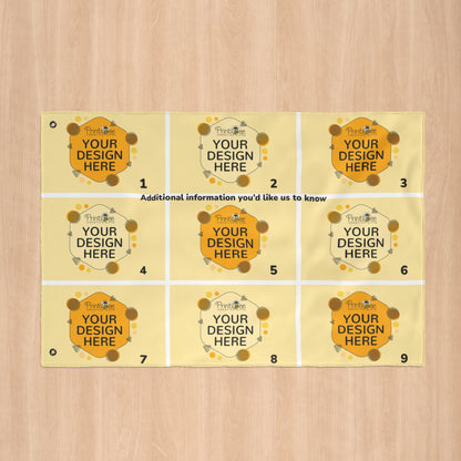 Custom 9 Flag Collage with Grommets