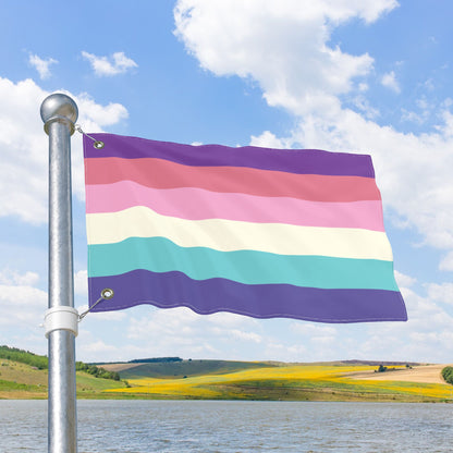 Aurora Lesboy Pride Flag with Grommets